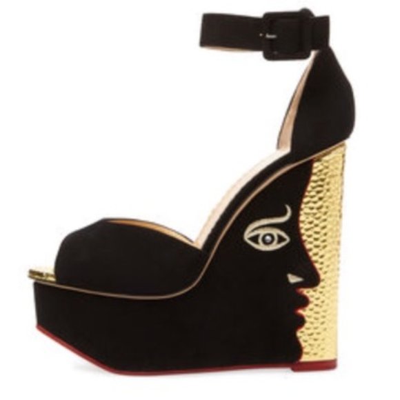 CHARLOTTE OLYMPIA TWO-FACED PLATFORM WEDGE - Picture 2 of 12